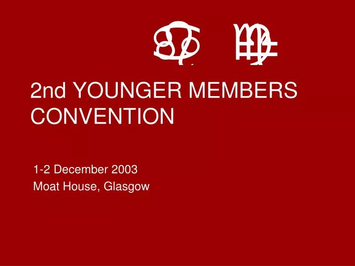 2nd younger members convention