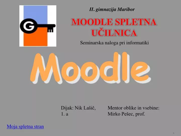 moodle spletna u ilnica