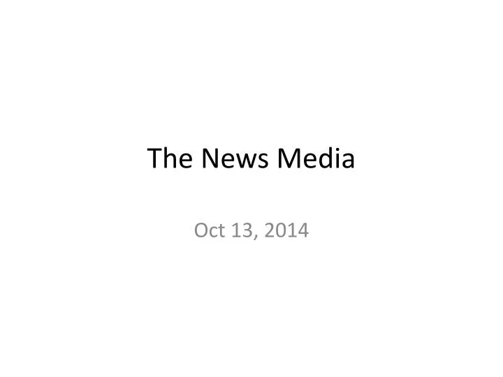 the news media