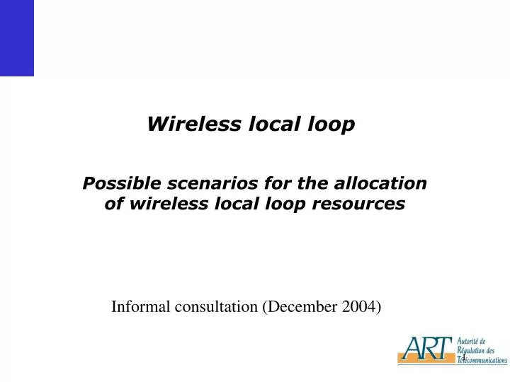 wireless local loop