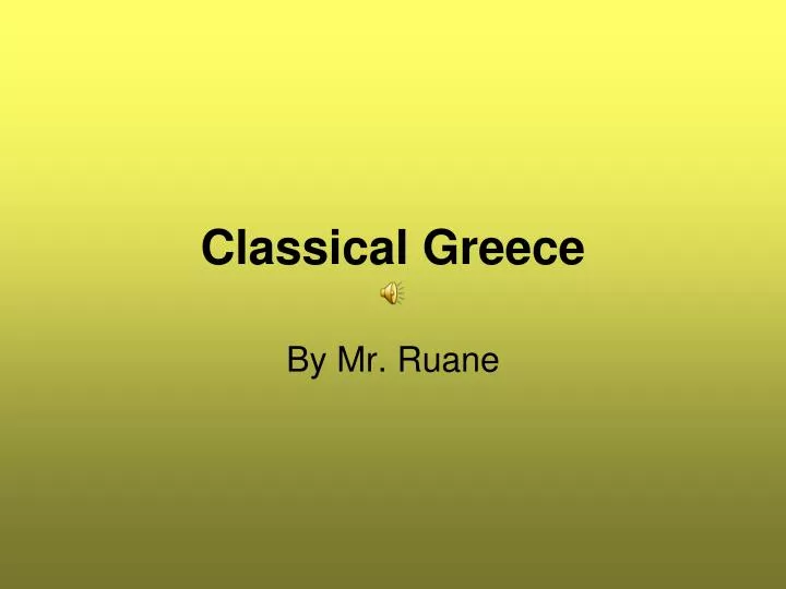 classical greece