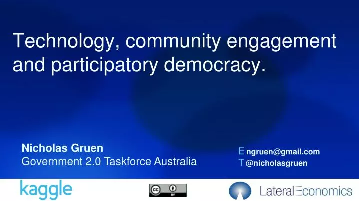 technology community engagement and participatory democracy