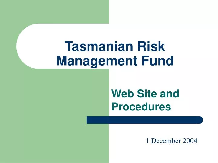 tasmanian risk management fund