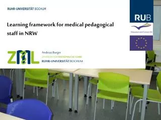 Learning framework for medical pedagogical staff in NRW