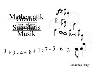 Mathematik in der Musik