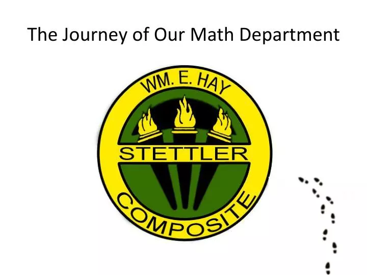 the journey of our math department