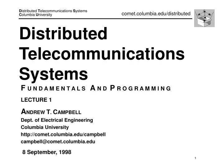 distributed telecommunications systems