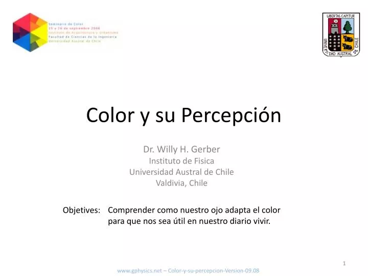 color y su percepci n