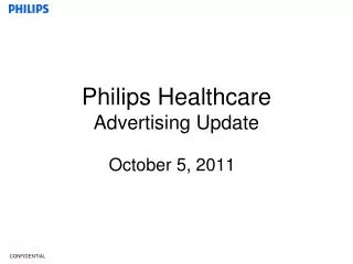 Philips Healthcare Advertising Update