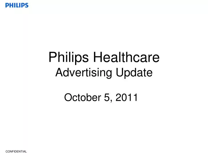 philips healthcare advertising update