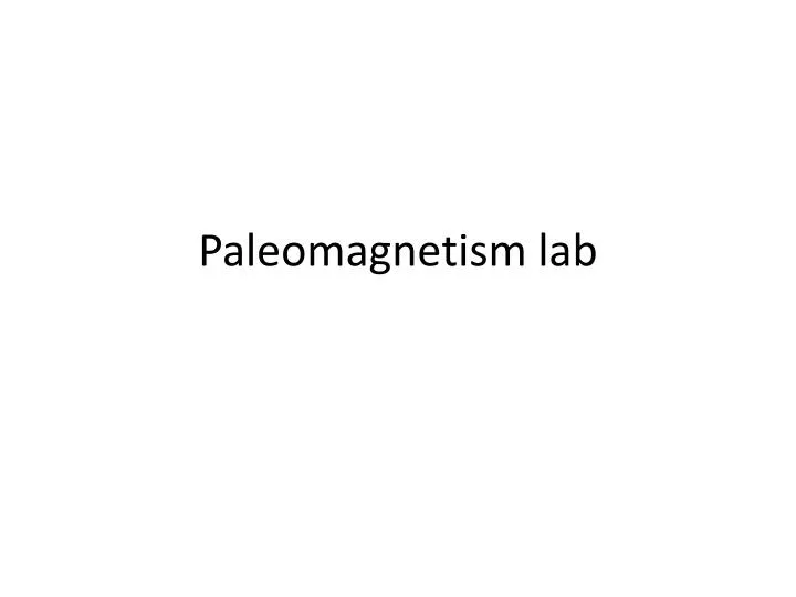 paleomagnetism lab