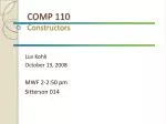 Understanding Java Constructors and Local Variables in Programming - slide 1