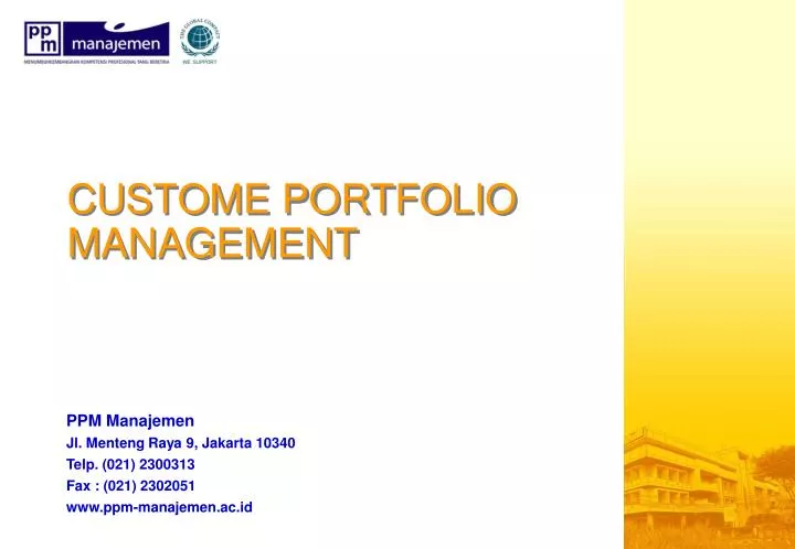 custome portfolio management