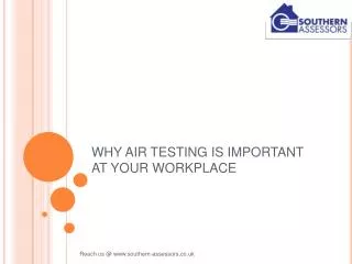 Why Air Testing is important at your Workplace