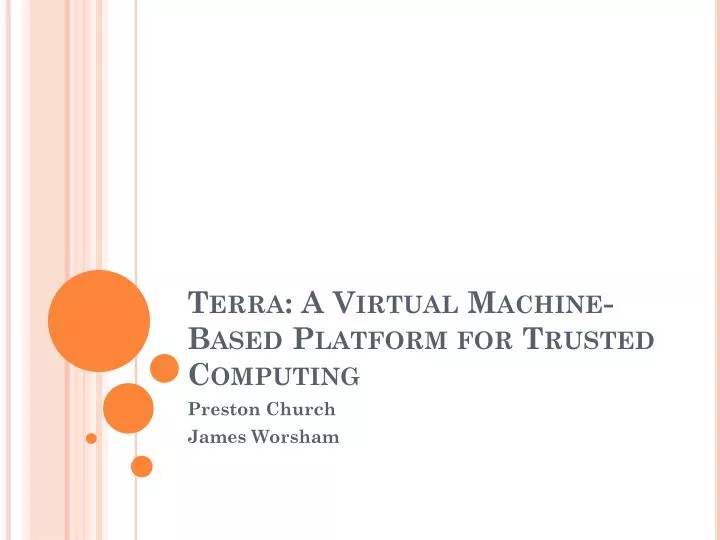 terra a virtual machine based platform for trusted computing