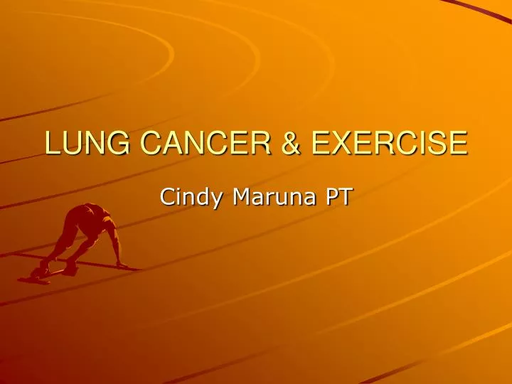 lung cancer exercise