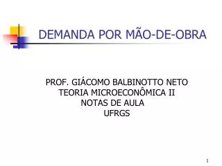 demanda por m o de obra