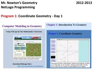 Mr. Newton’s Geometry					2012-2013 NetLogo Programming
