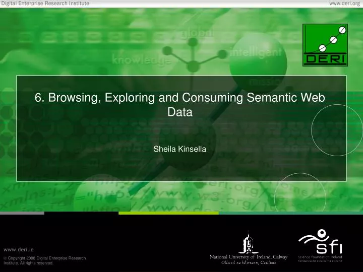 6 browsing exploring and consuming semantic web data