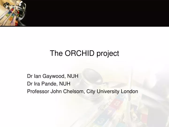 dr ian gaywood nuh dr ira pande nuh professor john chelsom city university london