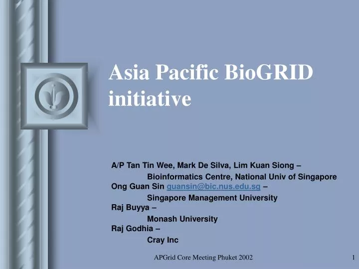 asia pacific biogrid initiative