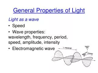 General Properties of Light