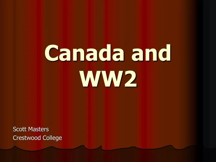 canada and ww2