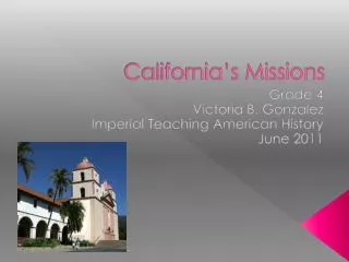California’s Missions