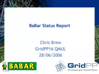 BaBar Status Report