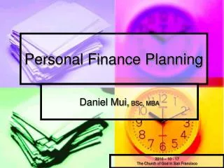 Personal Finance Planning