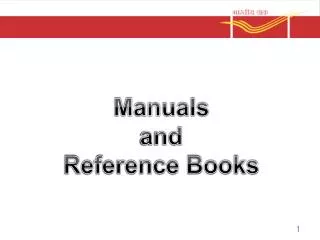Manuals and Reference Books