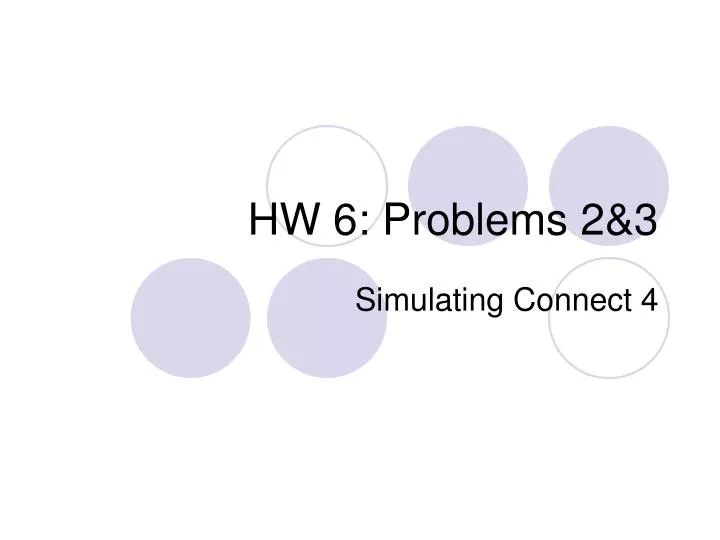 hw 6 problems 2 3