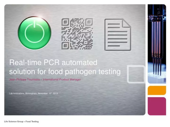 real time pcr automated solution for food pathogen testing