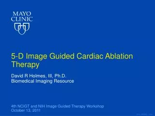 5-D Image Guided Cardiac Ablation Therapy