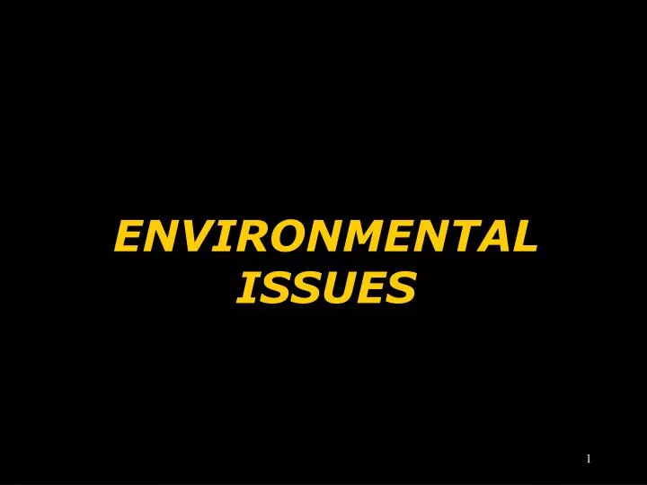 environmental issues
