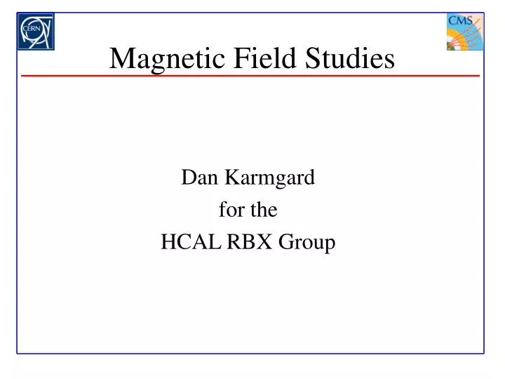 magnetic field studies