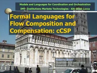 Formal Languages for Flow Composition and Compensation : cCSP