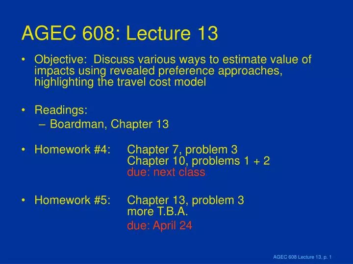 agec 608 lecture 13