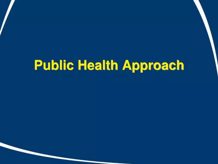 public health approach