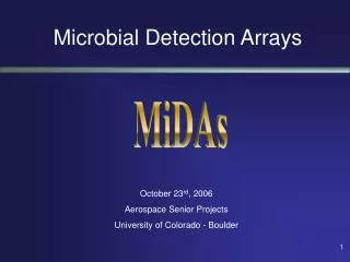 Microbial Detection Arrays