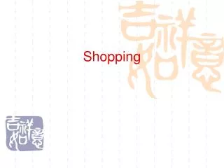 shopping