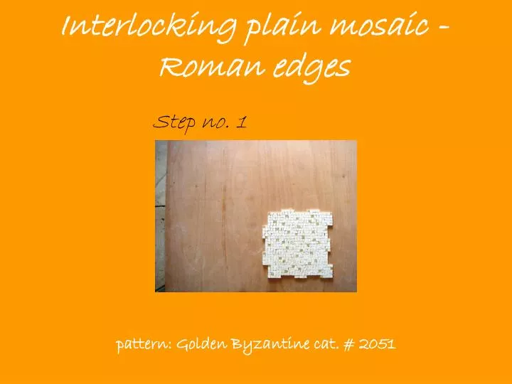 interlocking plain mosaic roman edges