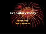 Expository essay - slide 1