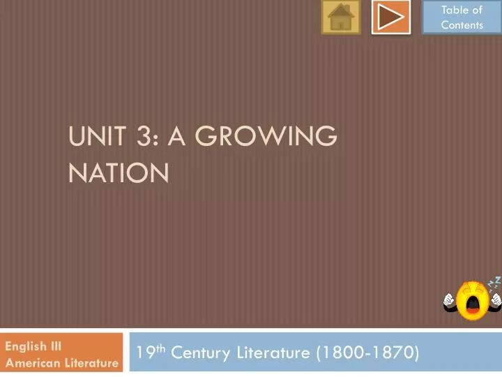 unit 3 a growing nation