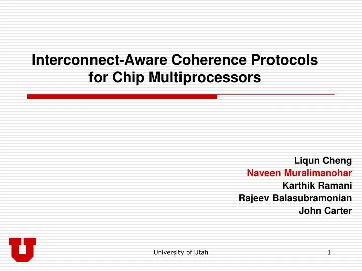 interconnect aware coherence protocols for chip multiprocessors
