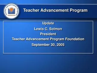 Teacher Advancement Program