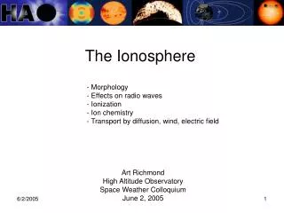 The Ionosphere