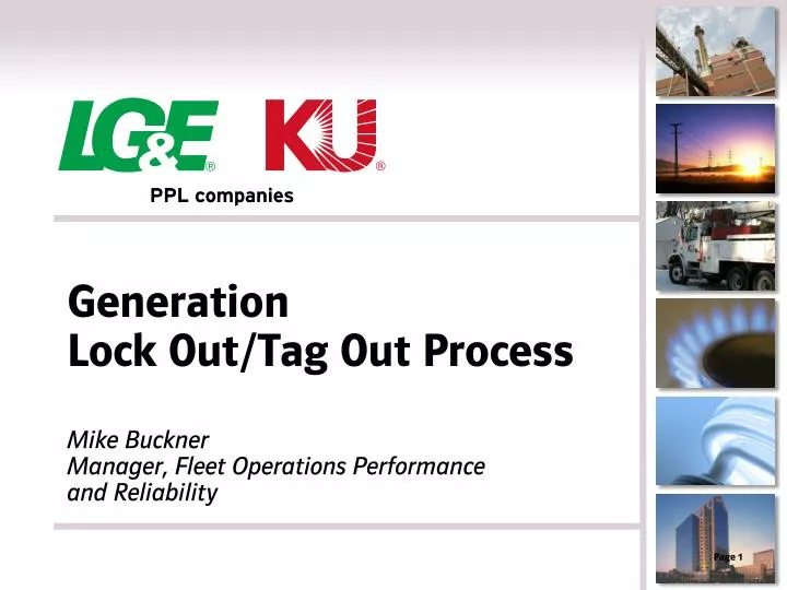 generation lock out tag out process