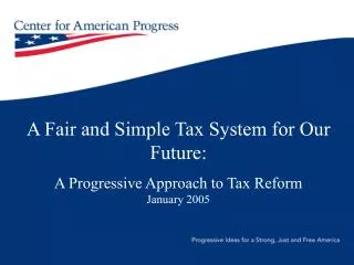 The Center for American Progress Plan: Principles