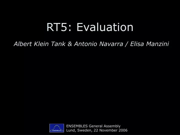 rt5 evaluation